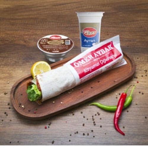 Çiğ Köfte Atom [125 gr] + Ayran [170 ml]+ Eker Tatlı Çeşitleri [100 gr]