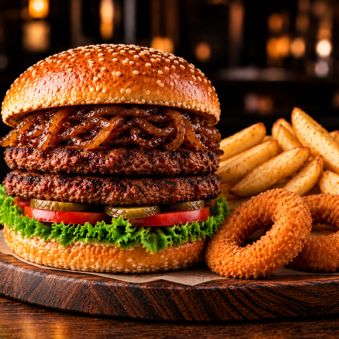 Duble Burger Menü