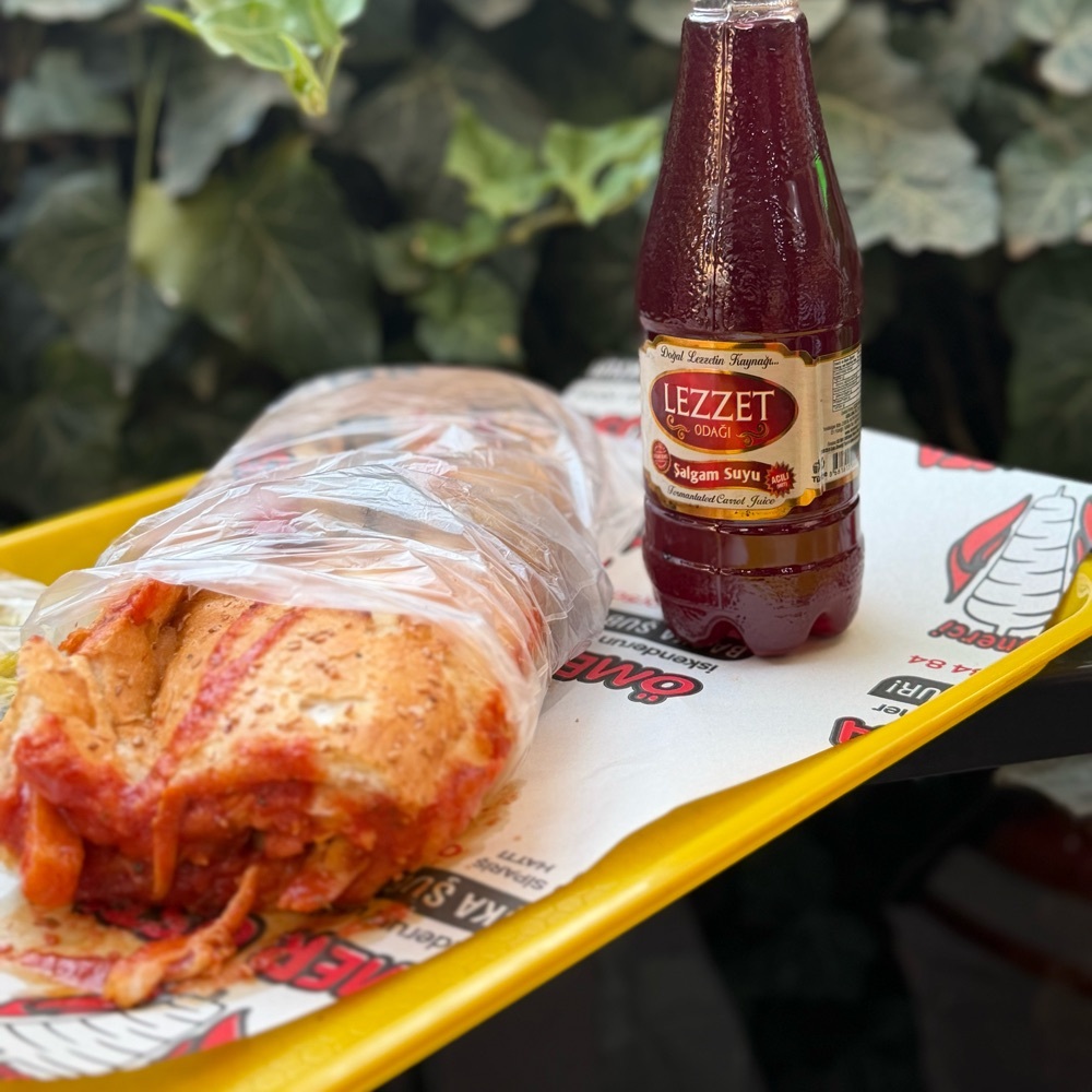 Meşhur Kadirli Sucuk Ekmek 90 Gr Menü- Şalgam 30 Cl