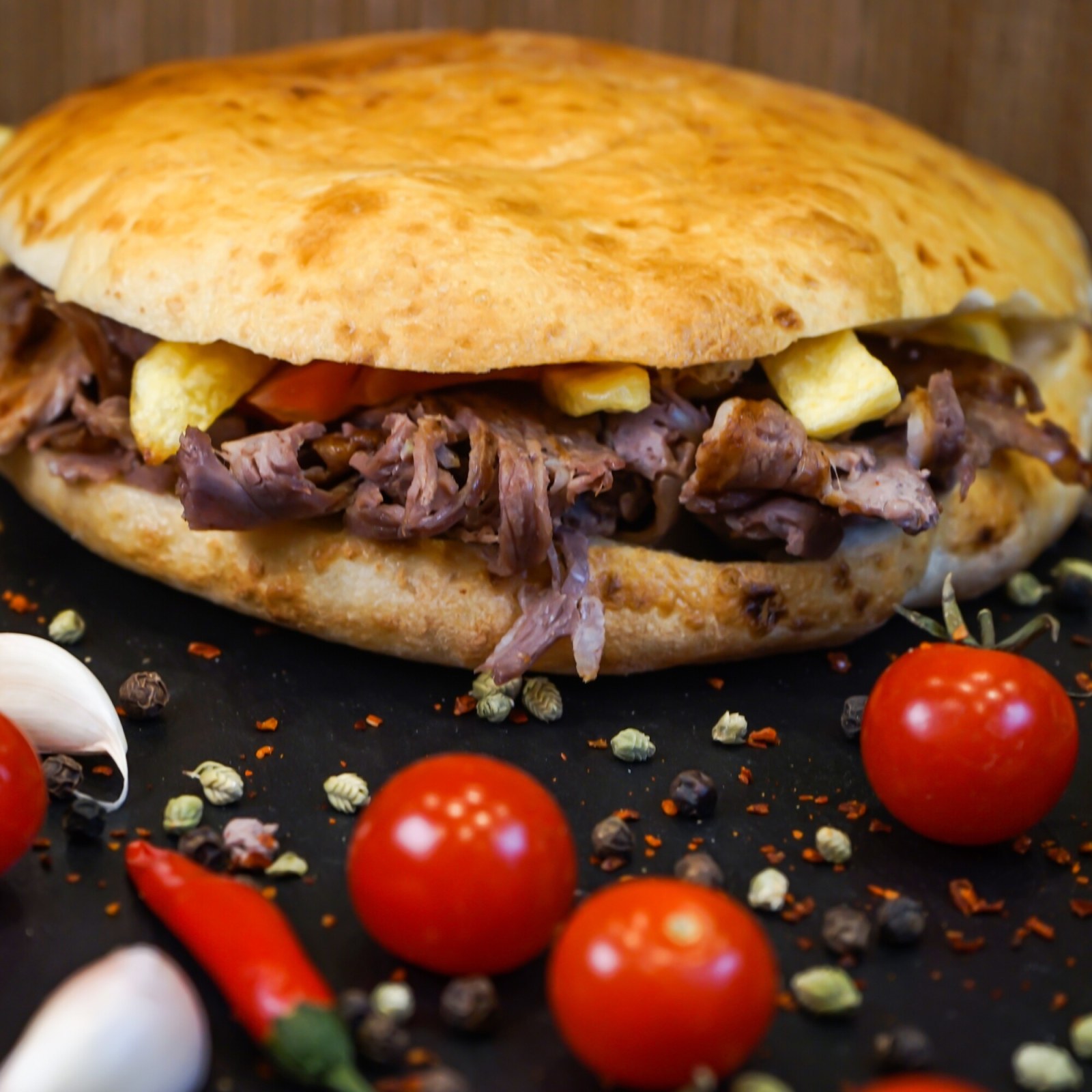 Pita Ekmek Arası Alman Usulü Et Döner (200 gr)