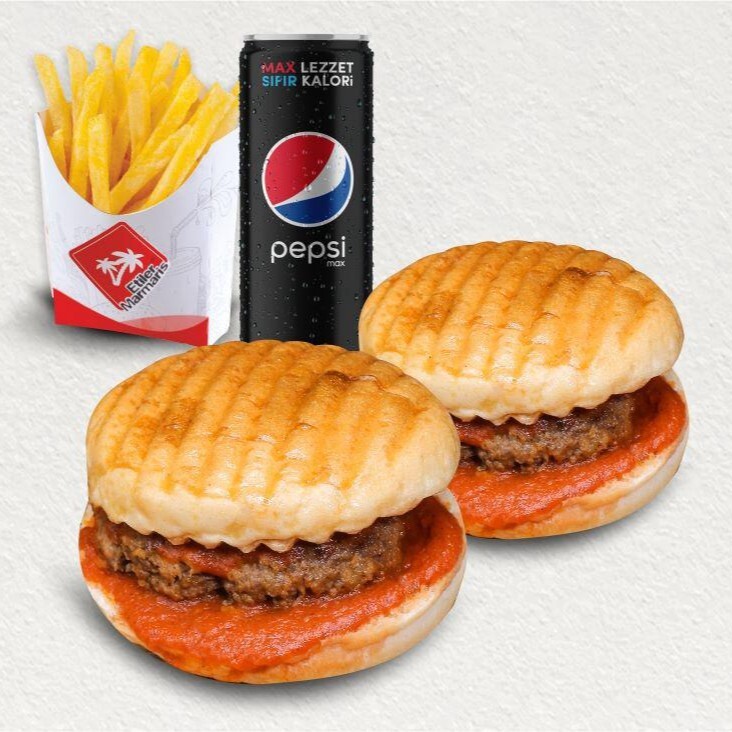 2'li Islak Hamburger Menü