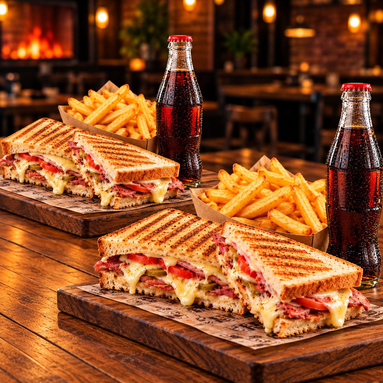 İkili Karışık Tost Menü