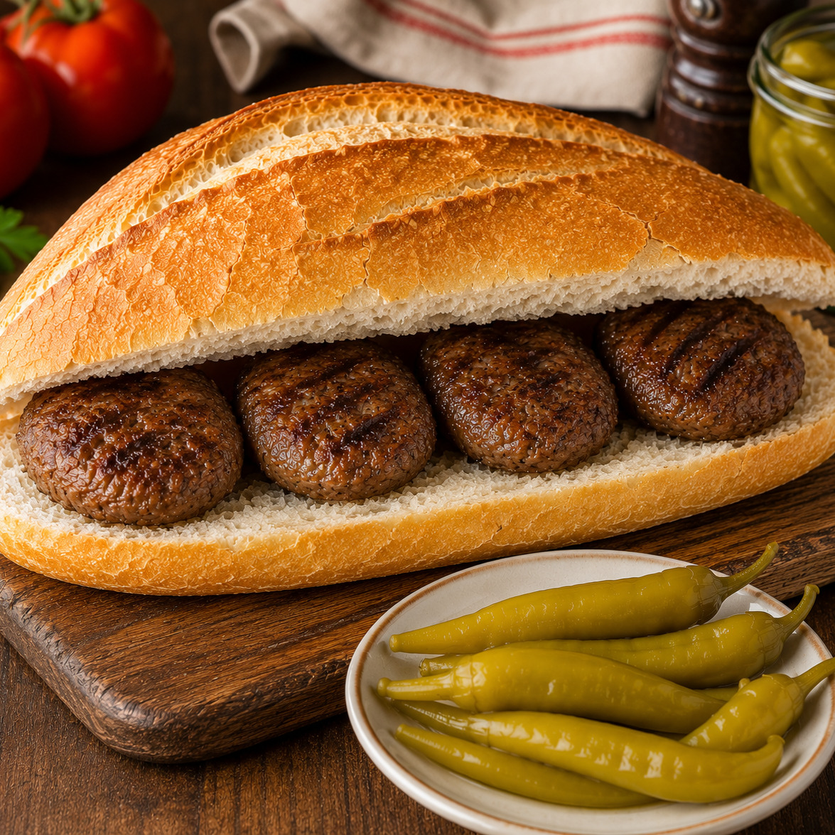 3 Çeyrek Ekmek Arası Kasap Köfte