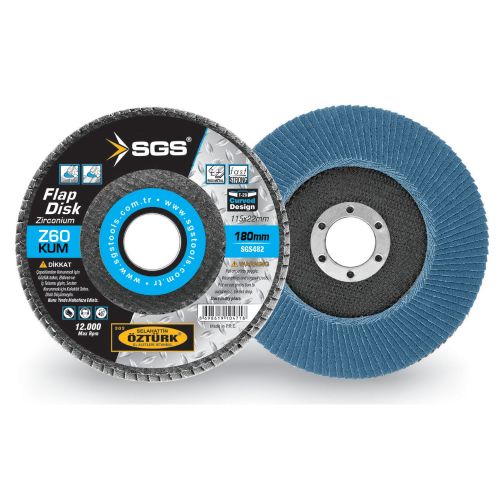 FLAP DİSK 180MM 60KUM (Zirconium)