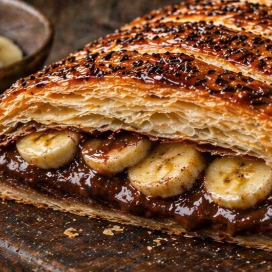 Çikolatalı Muzlu Milföy (Büyük)