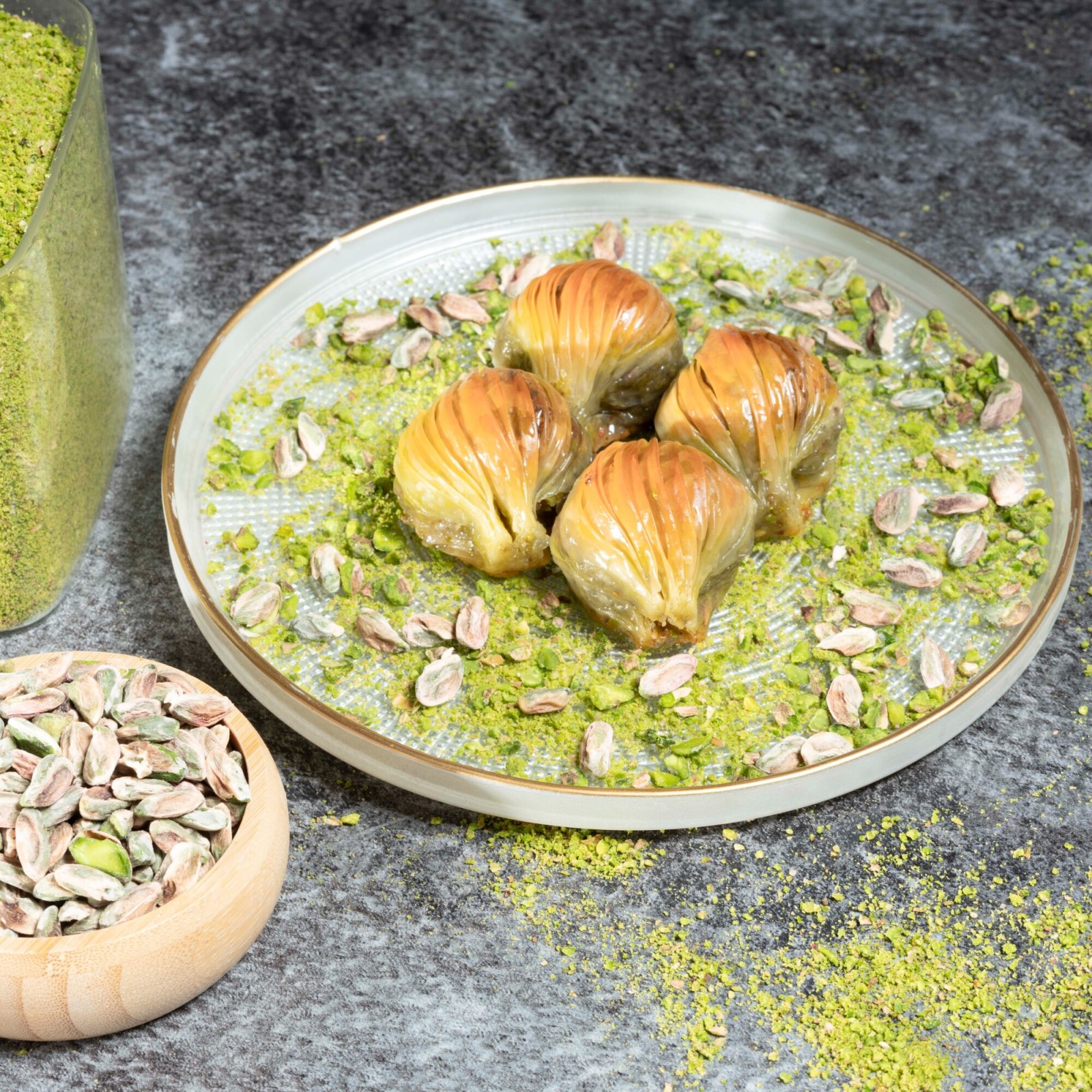 Fıstıklı Midye Baklava (500 Gr)