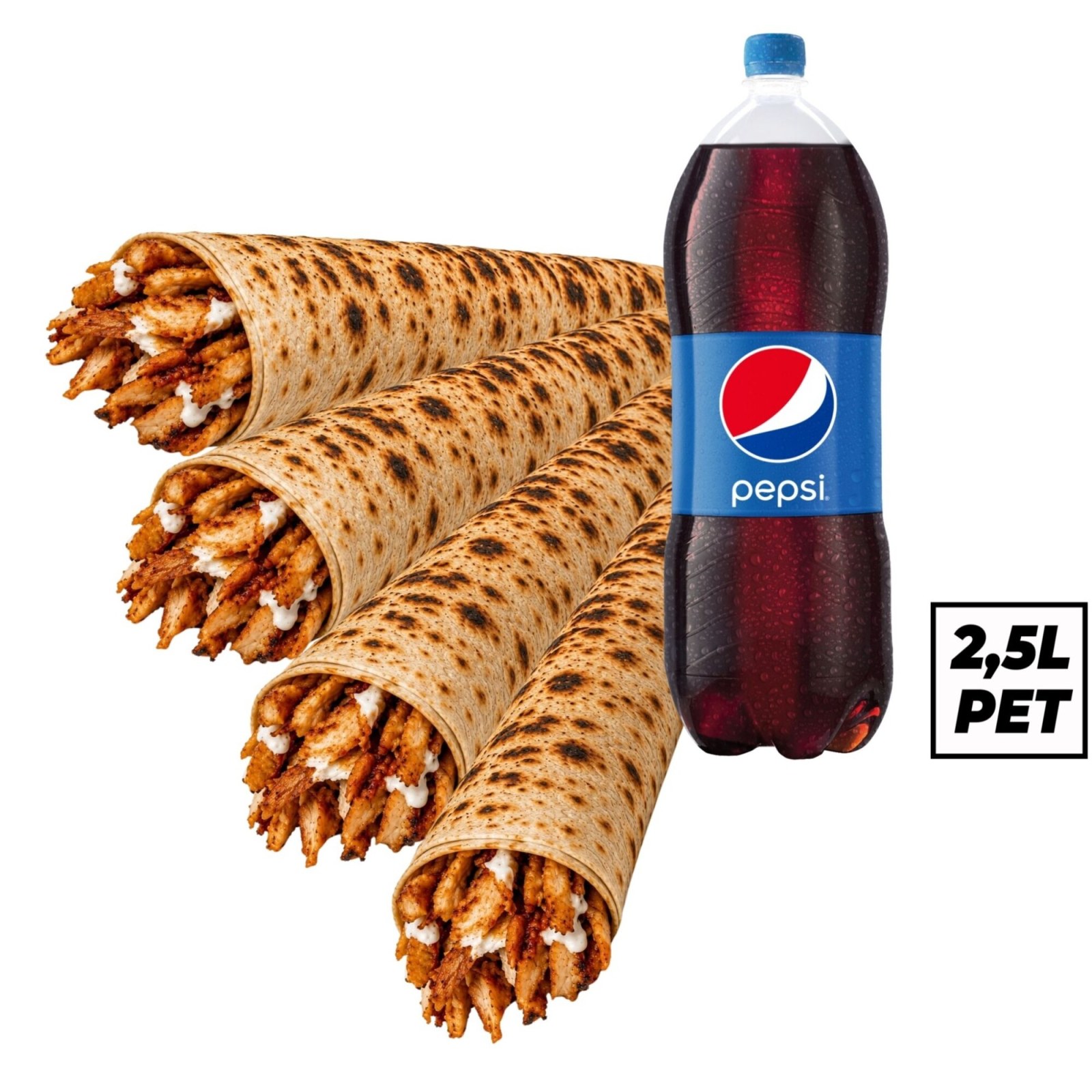 4'lü Ögrenci Tavuk Döner Dürüm Menü