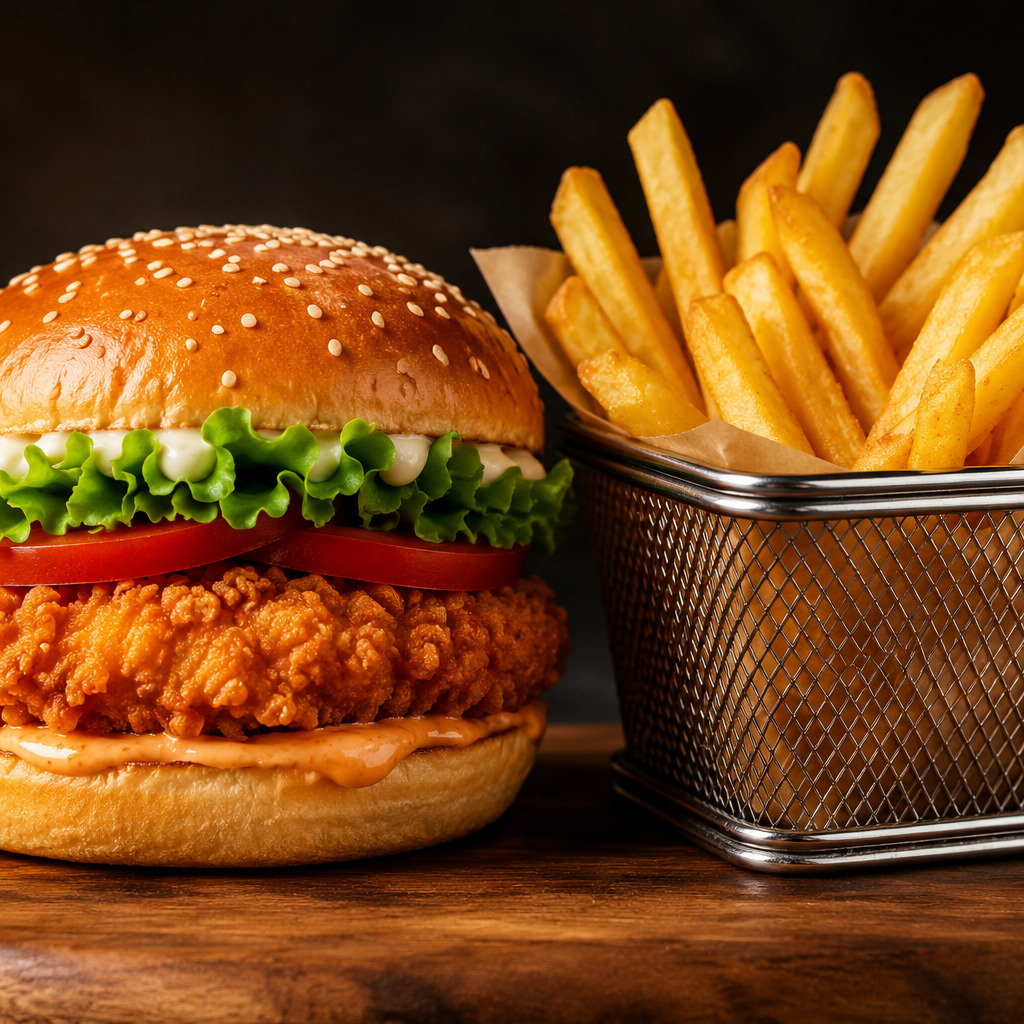 Çıtır Tavuk Burger "Altın Gibi Çıtır, Efsane Lezzet!"