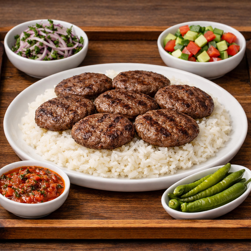 Izgara Köfte Pilavlı Servis