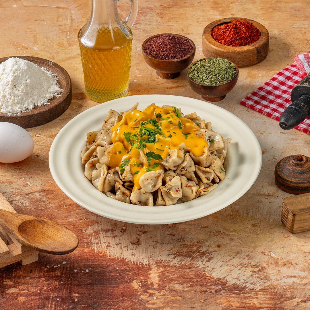 Cheddar Soslu Mantı (455 gr.)