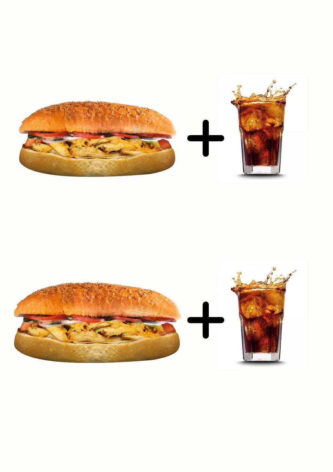 2'Li Tavuk Döner Menü