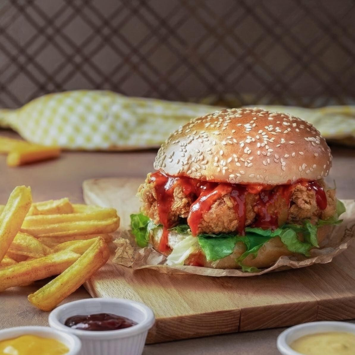 BONKÖR SWEET CHİLİ TAVUK BURGER
