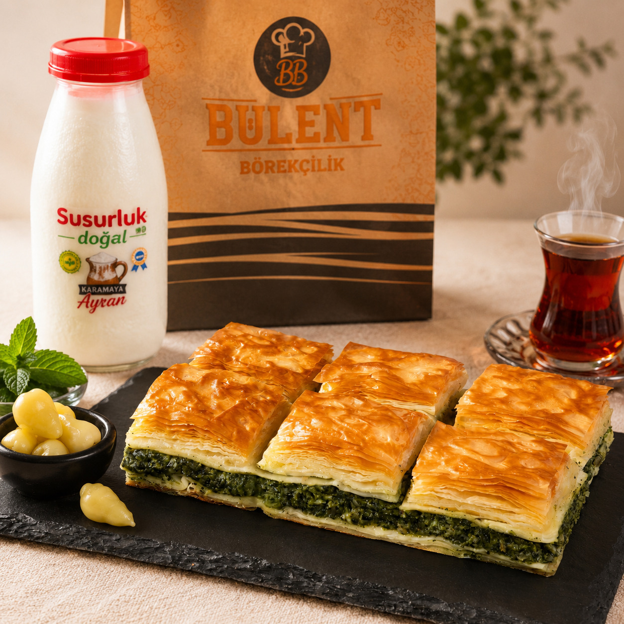 Bülent Börek Ispanaklı Tereyağlı Börek (250 Gr.)