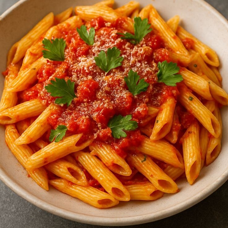 Penne Arrabbiata Parmesan