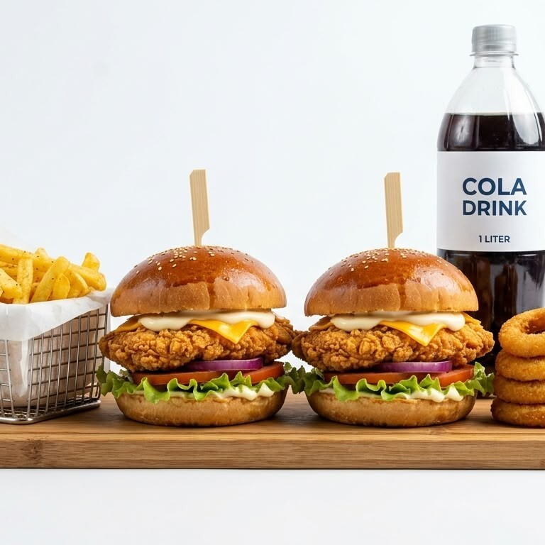 2'li Tavuk Burger Menü