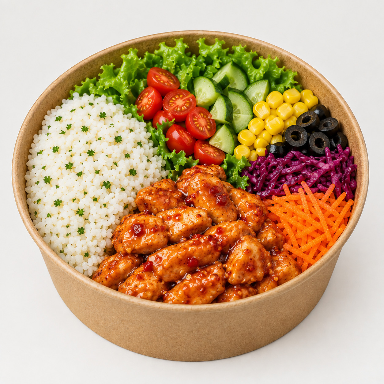 Sweet Chili Tavuklu Pilavlı Bowl