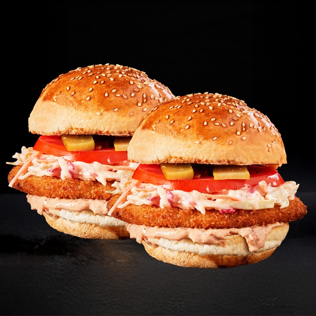 2 x Schnitzel Burger
