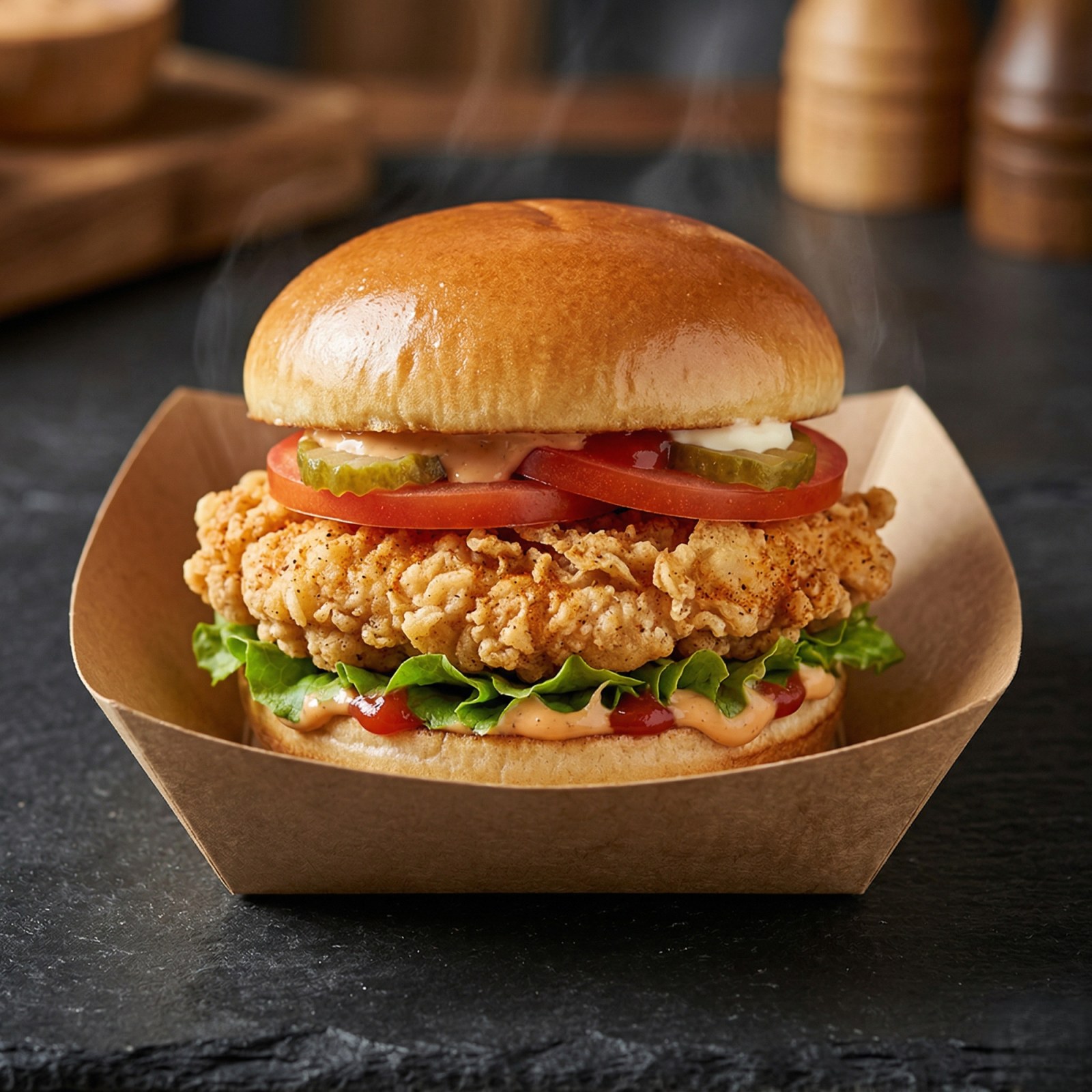 Cajun Tavuk Burger