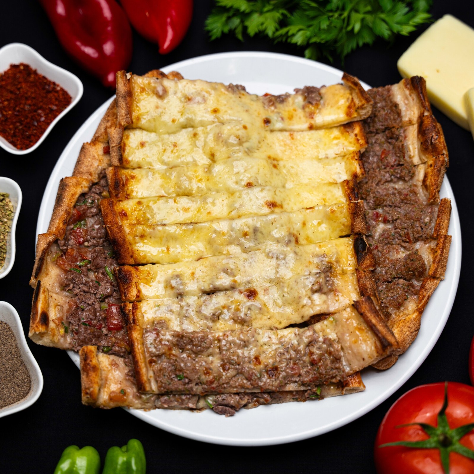 Yanyana Karışık Pide