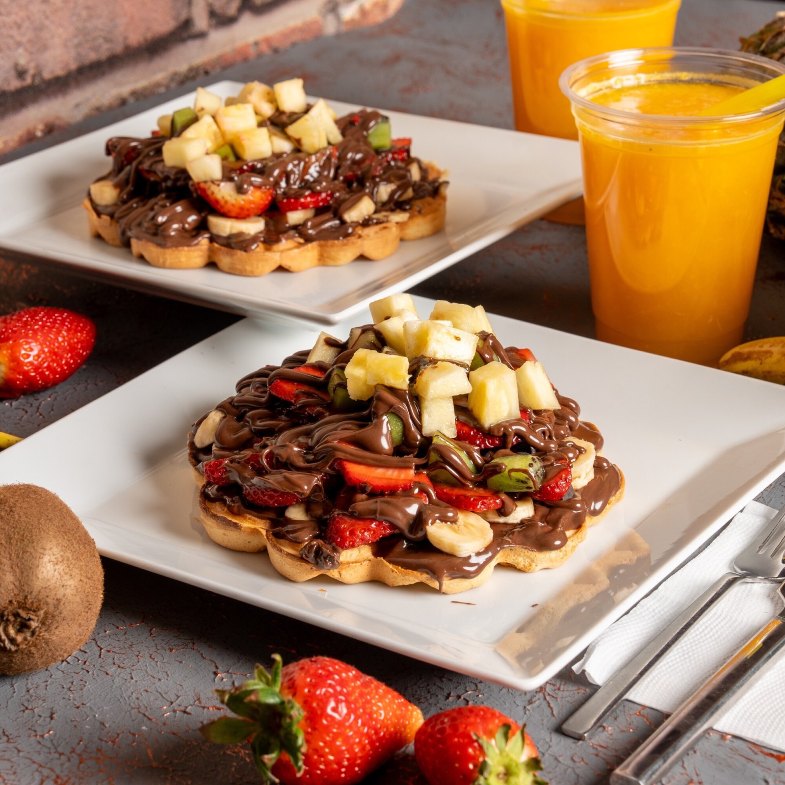2'li Full Meyveli Waffle Menü