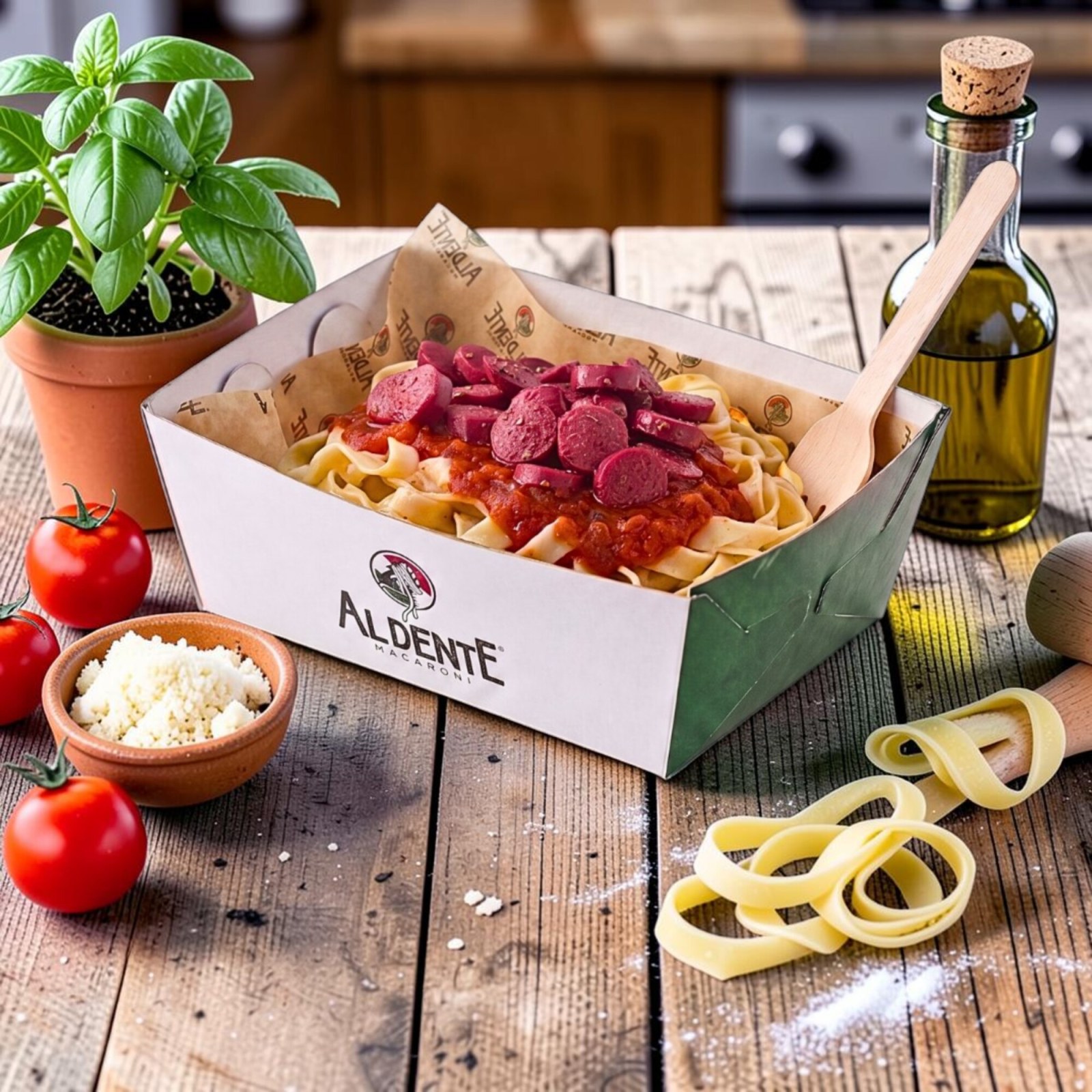 Sosis Ateşi Fettucine