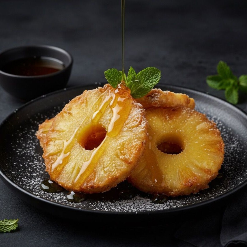 Kızarmış Ballı Ananas