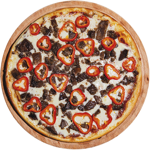 Kavurmalı Pizza (Büyük)