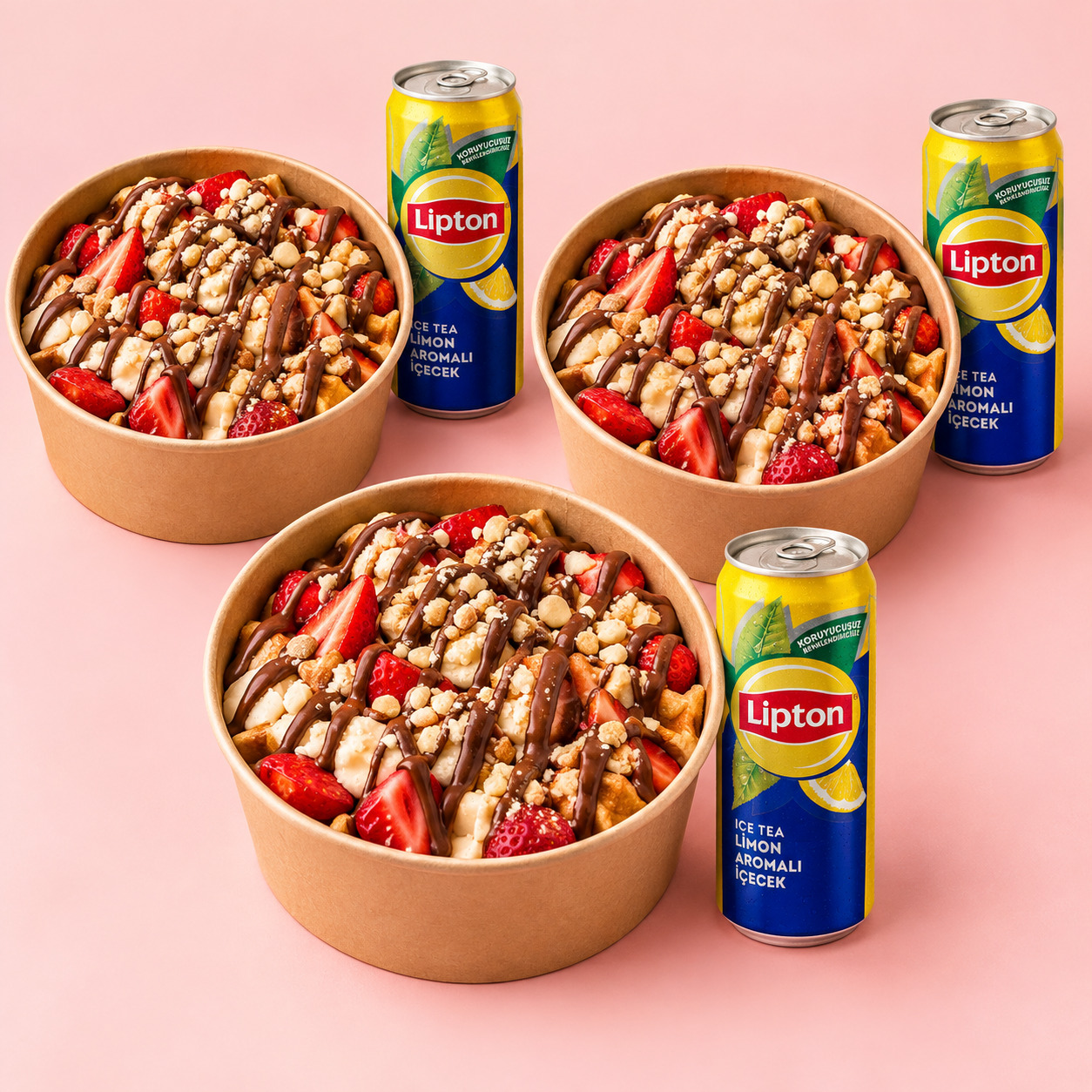 3'lü Waffle & Lipton Avantajlı Paketi