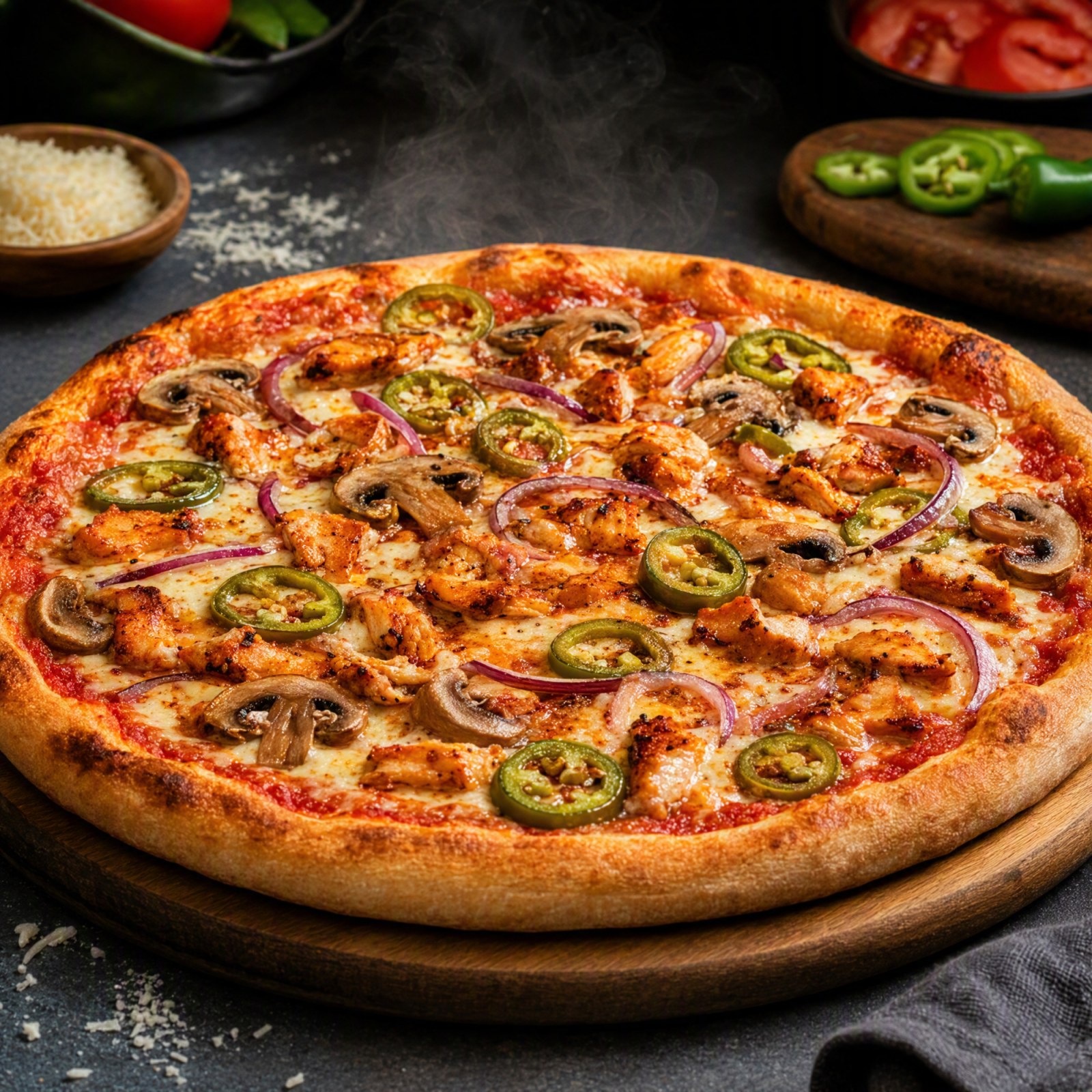 Hot Chicken Pizza
