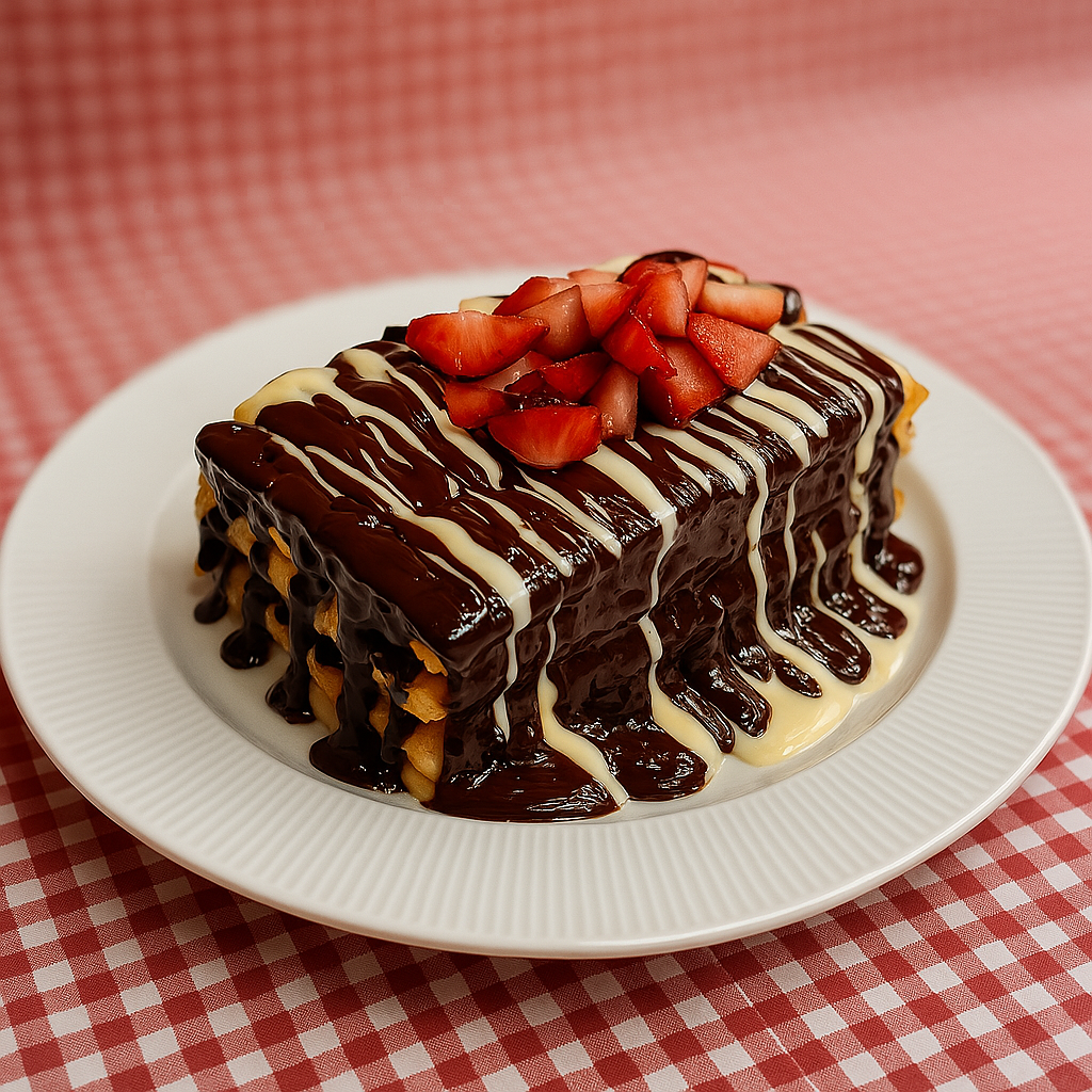 Stamba Glutensiz Bitter Çikolata Belçika Waffle