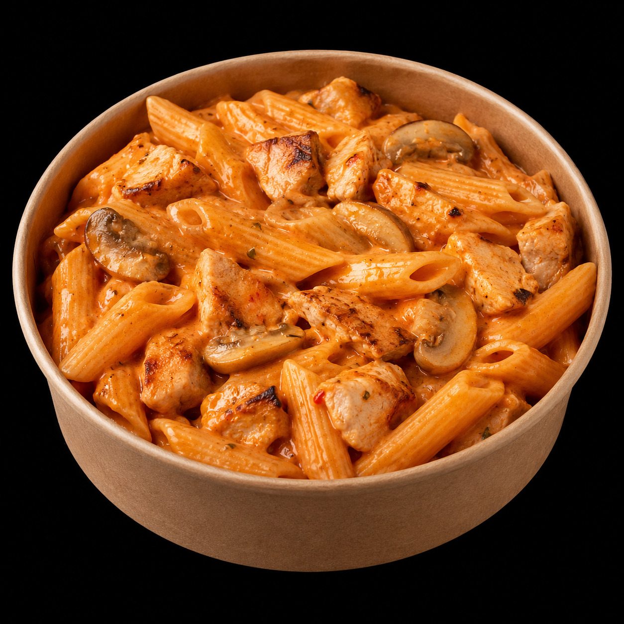 Acı Kremalı Mantarlı Tavuklu Penne