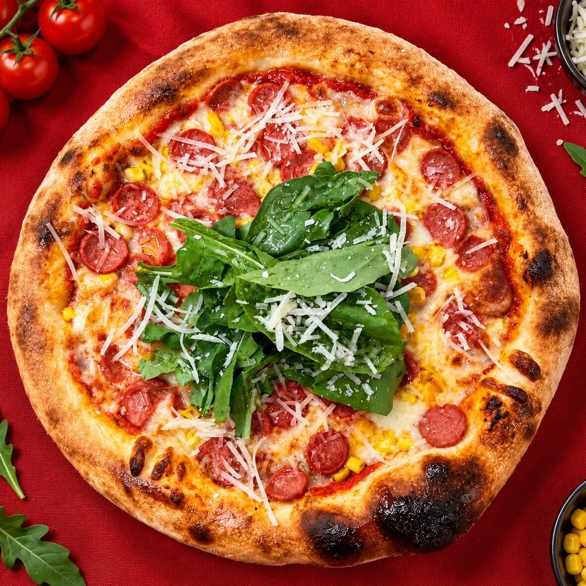 Pizza Sosis Mısır