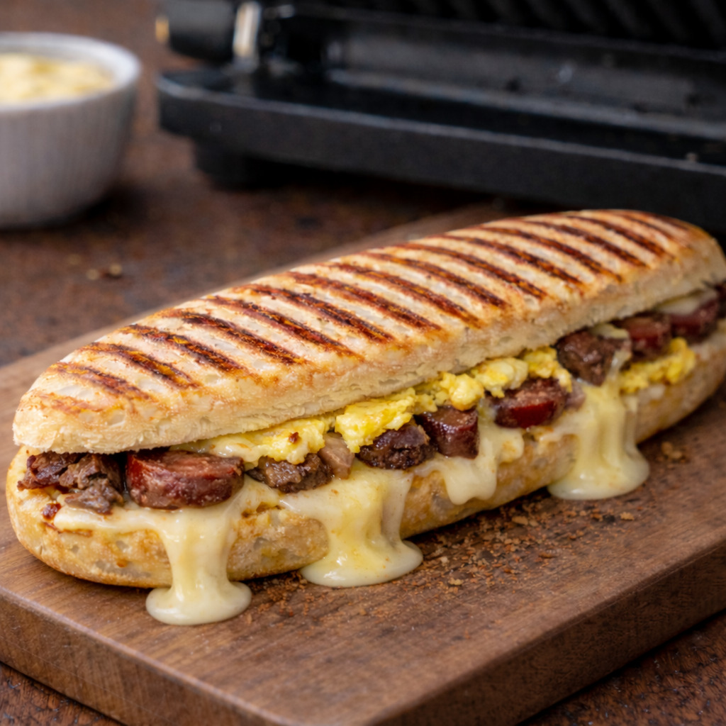 Kavurma Sucuk Yumurtalı Tost