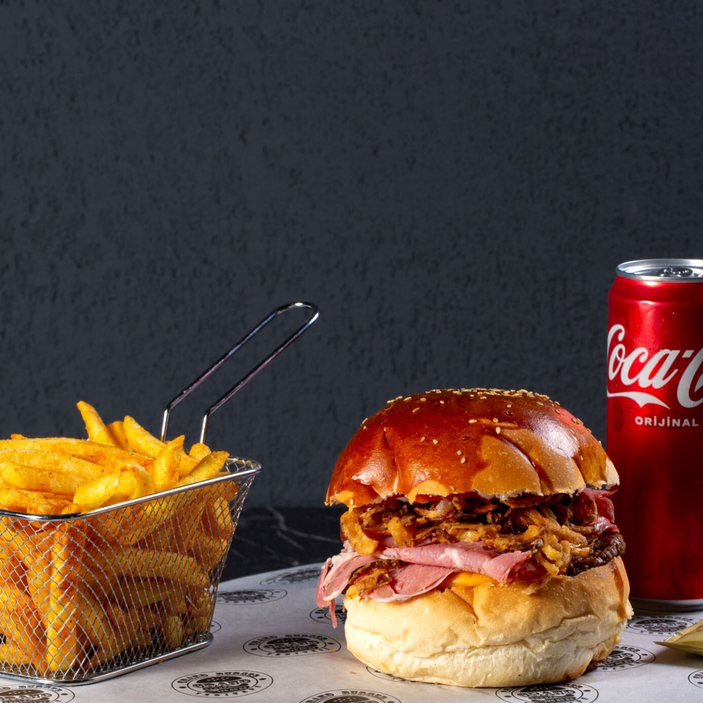 Flame Texas Burger Menü