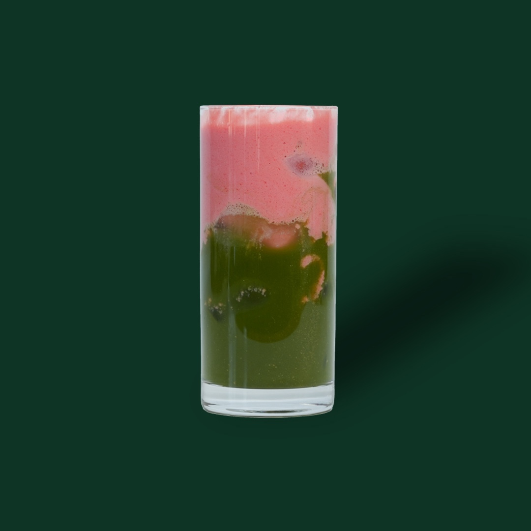 Iced Strawbery Matcha