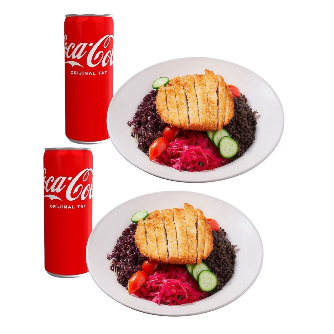 2'li Crispy Wien / Schnitzel Salata & 2 Adet İçecek