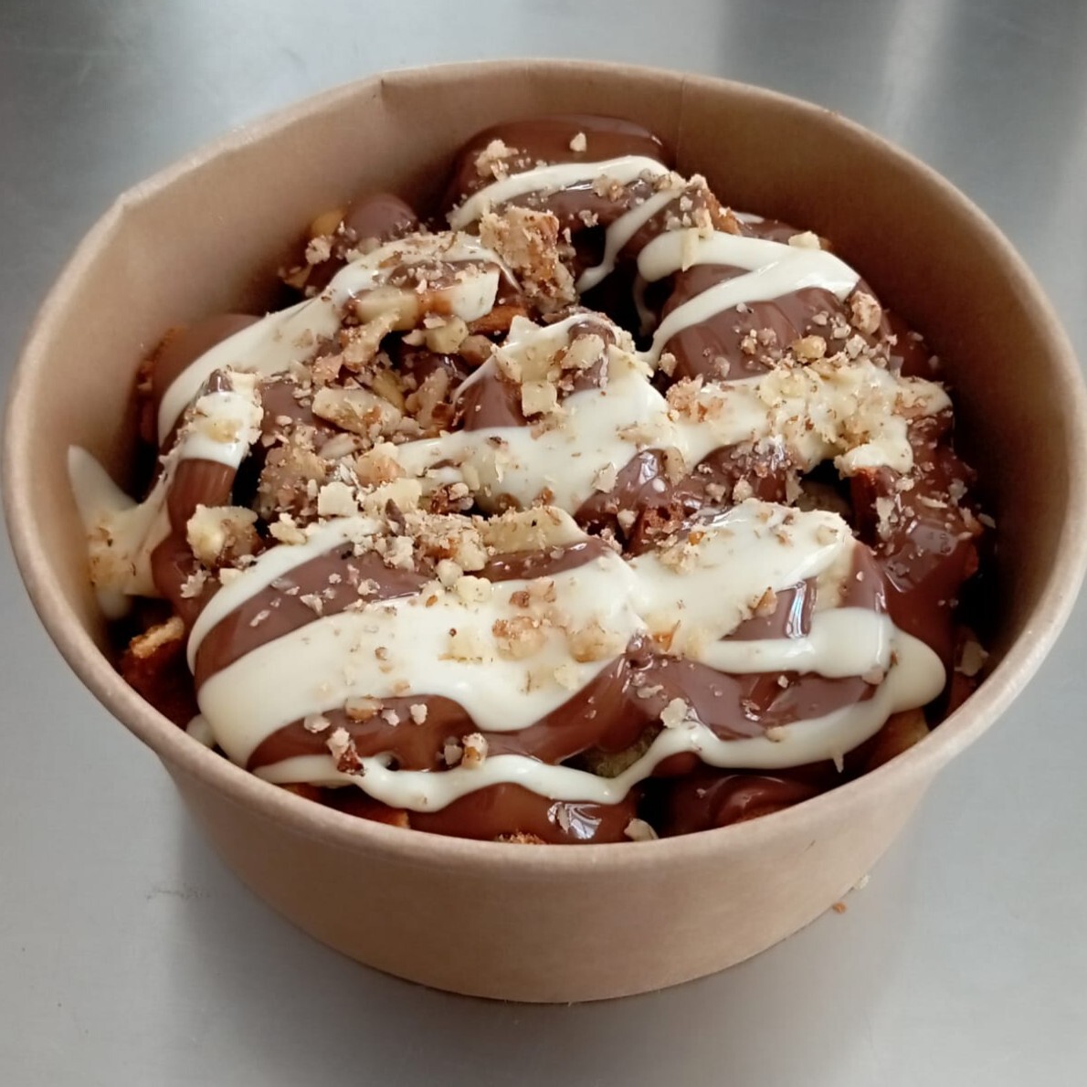 Beyaz Çikolatalı Waffle