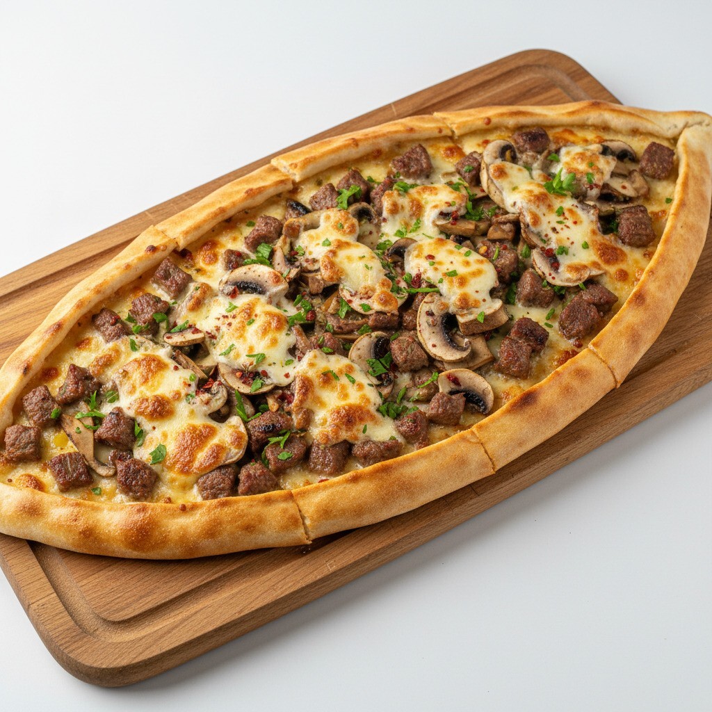 Kuşbaşılı Kaşarlı Pide (Porsiyon)