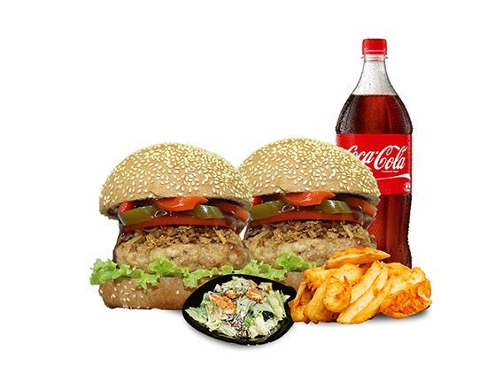 2 Kişilik Chicken BBQ Burger Menü