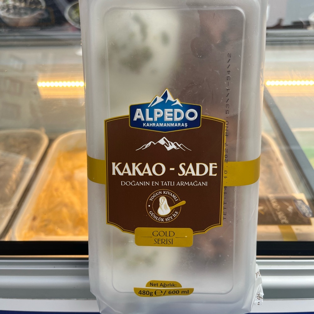 Alpedo Çikolata Sade Dondurma