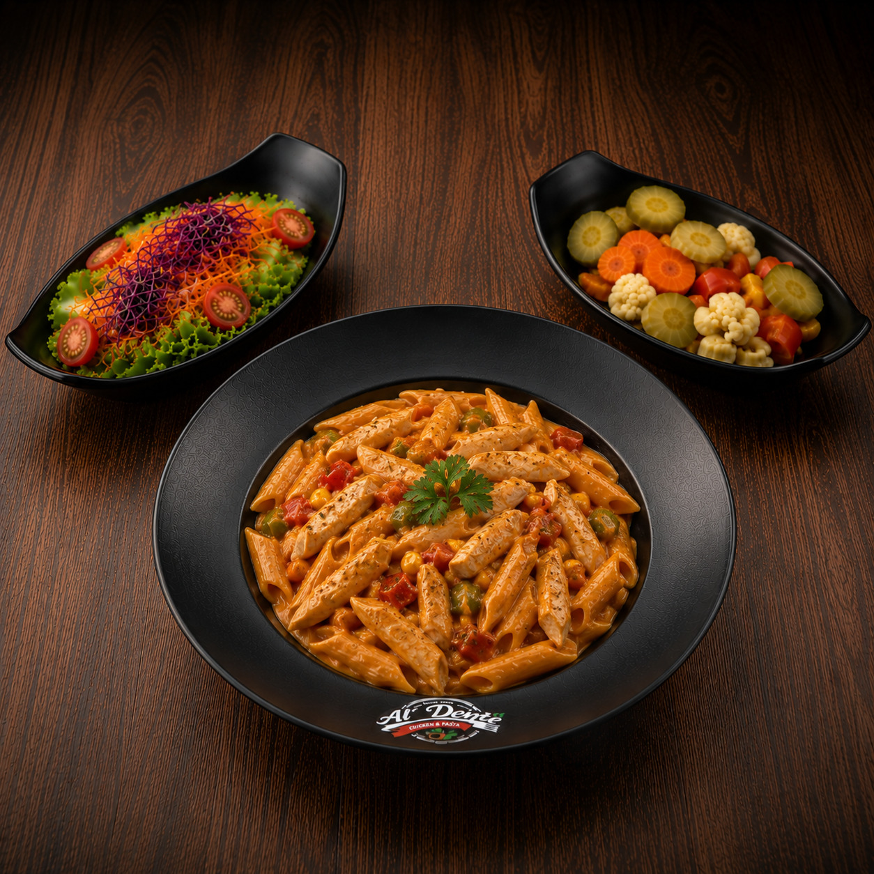 Tavuklu Tatlı Ekşi Soslu Penne