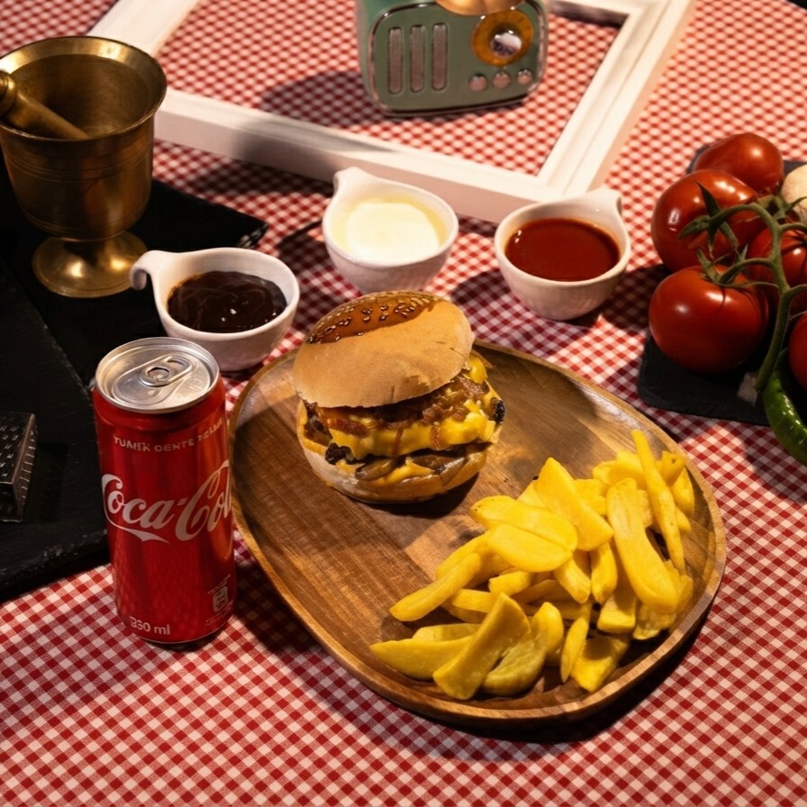 Karamelize Burger Menü