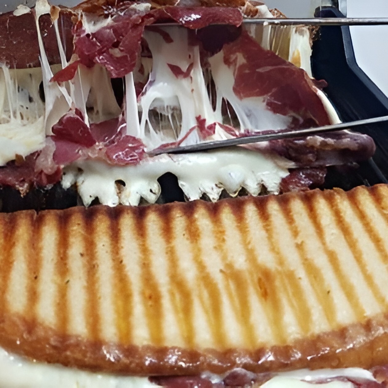 Pastırma peynirli Tost