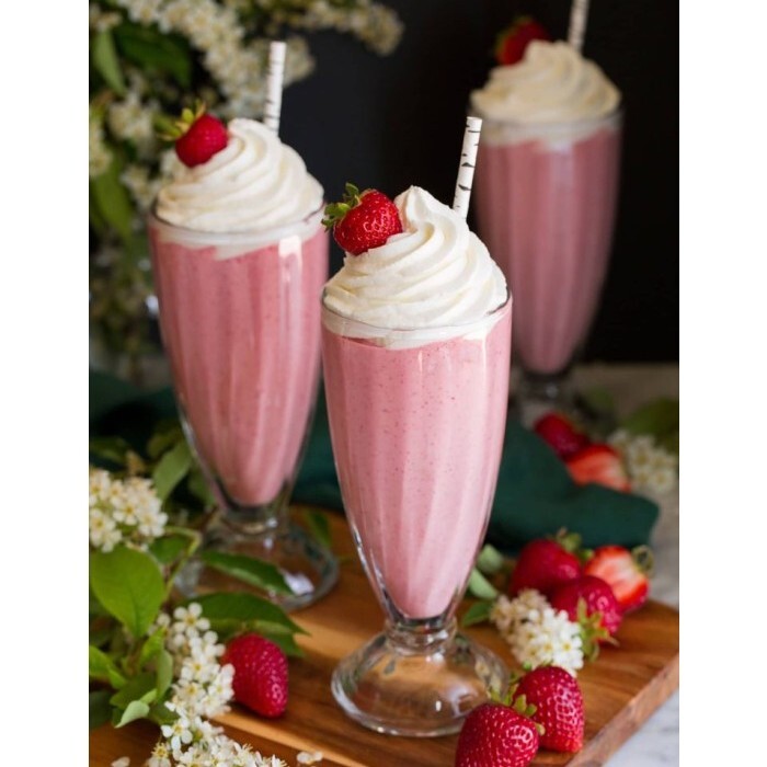 Çilekli Milkshake