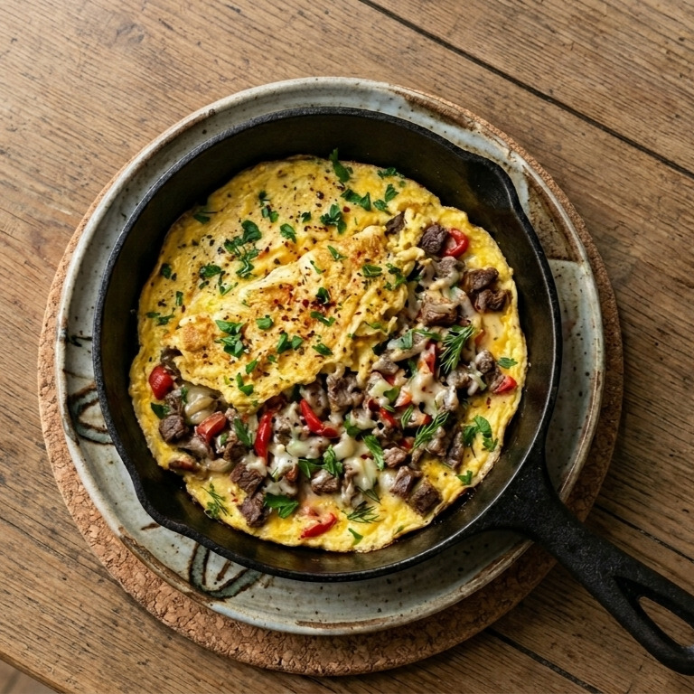 Kavurmalı Omlet