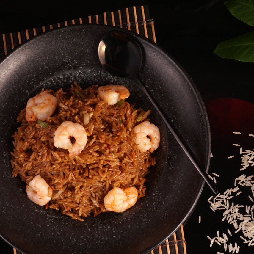 Wok pirinç Karidesli