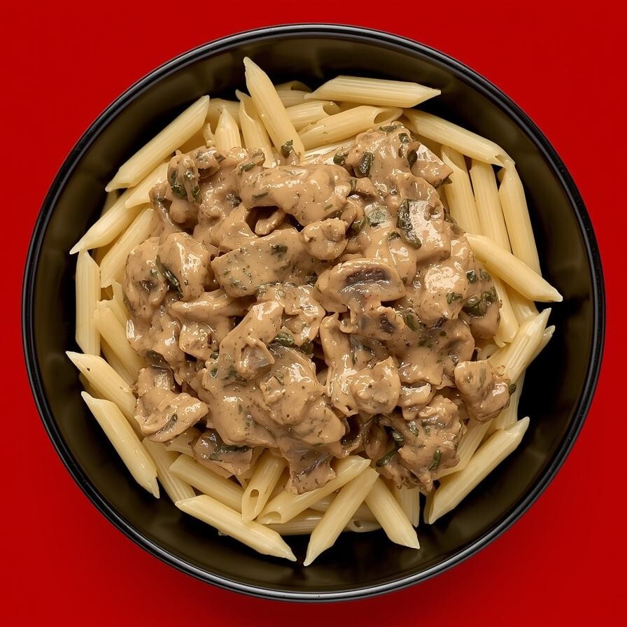 Beğendi Soslu Tavuklu Makarna