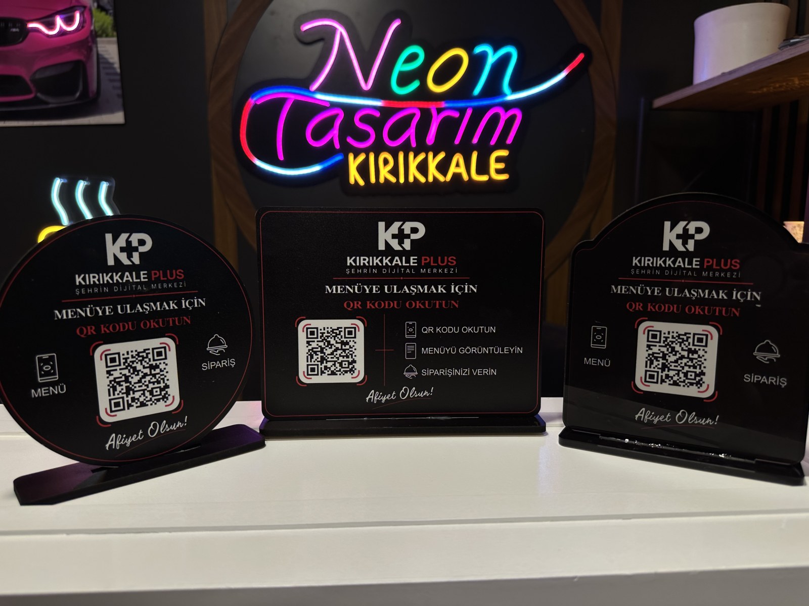 Qr menü Ahşap 5 mm