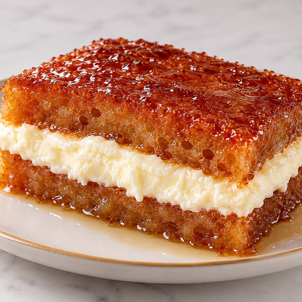 Kaymaklı Ekmek Kadayıfı