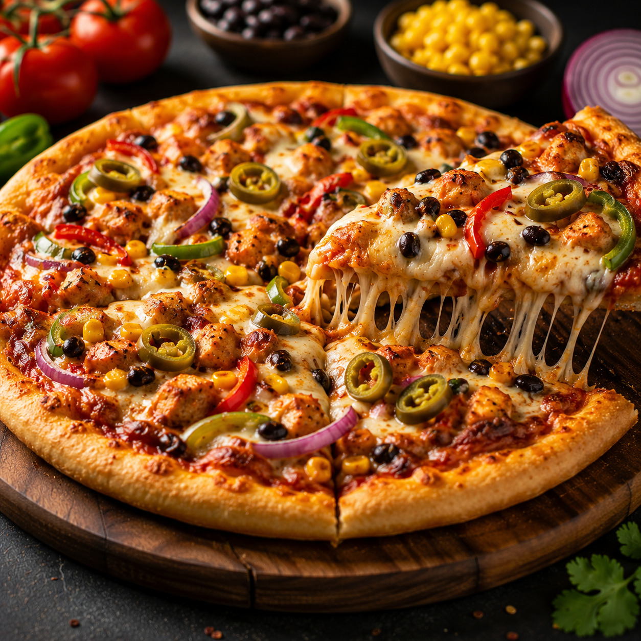 Büyük Boy Meksika Ateşi Pizza